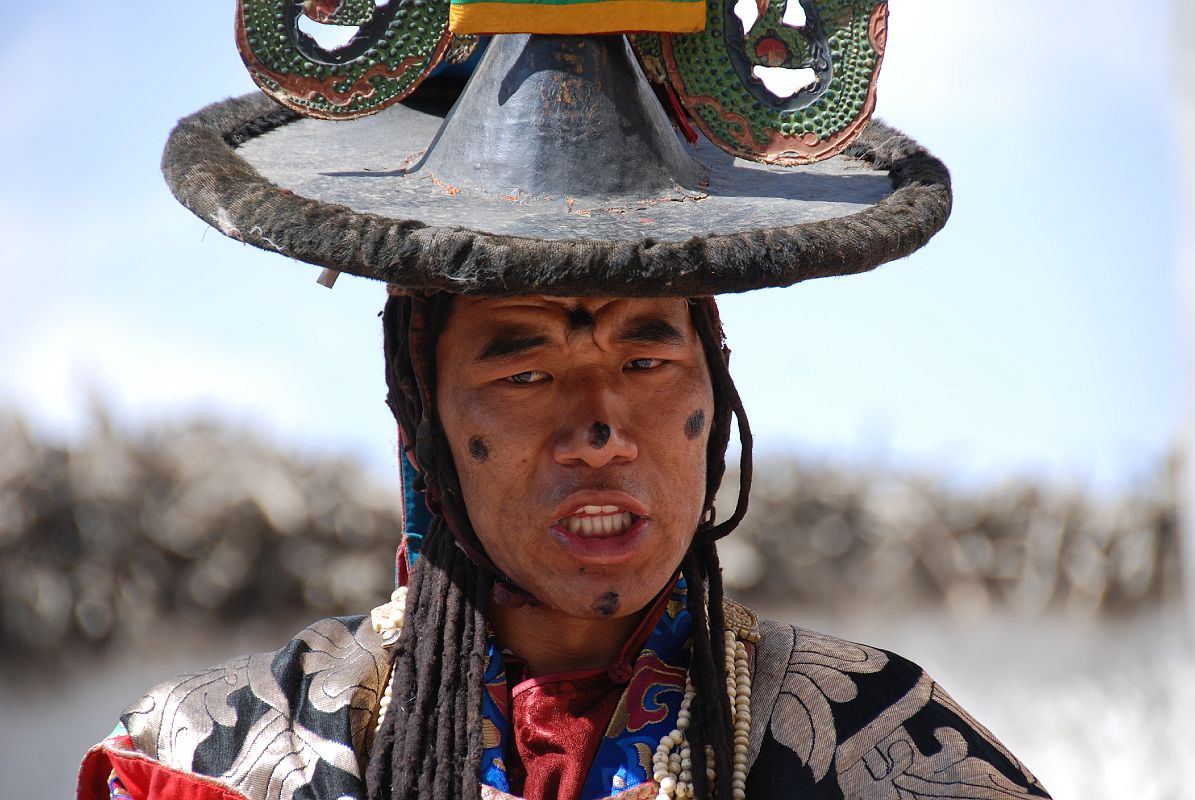 Mustang Lo Manthang Tiji Festival Day 3 05 Dorje Jono Close Up